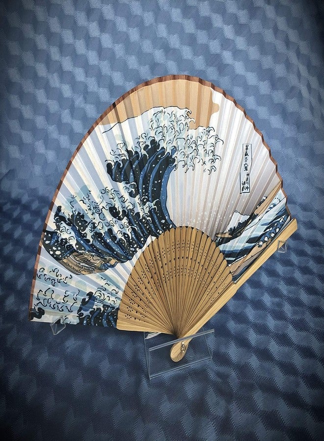 Clearco Clear Fan Display Stand Holder Easel for Collector Antique Folding Hand Fans (Large) - Image 1